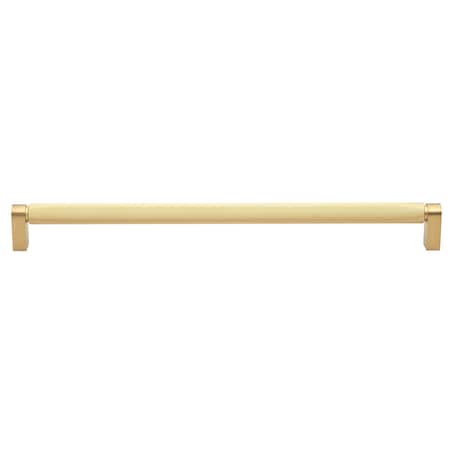 Gliderite Hardware 12-5/8 in. Center to Center Knurled Bar Pull Satin Gold 4788-320-SG-1